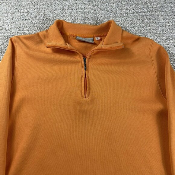 Bobby Jones Collection 1/4 Zip Sweater Orange Women’s Size Small - Picture 2 of 9